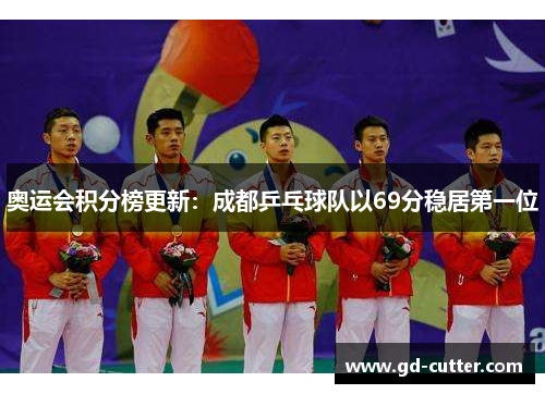 奥运会积分榜更新：成都乒乓球队以69分稳居第一位